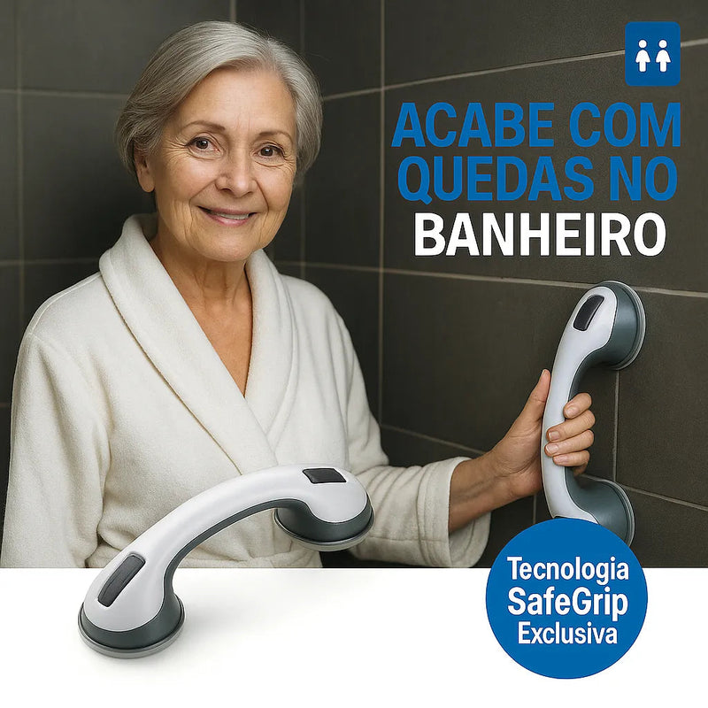 Barra de Apoio Portátil para Banheiro SafeGrip Pro – Segurança Máxima no Banho