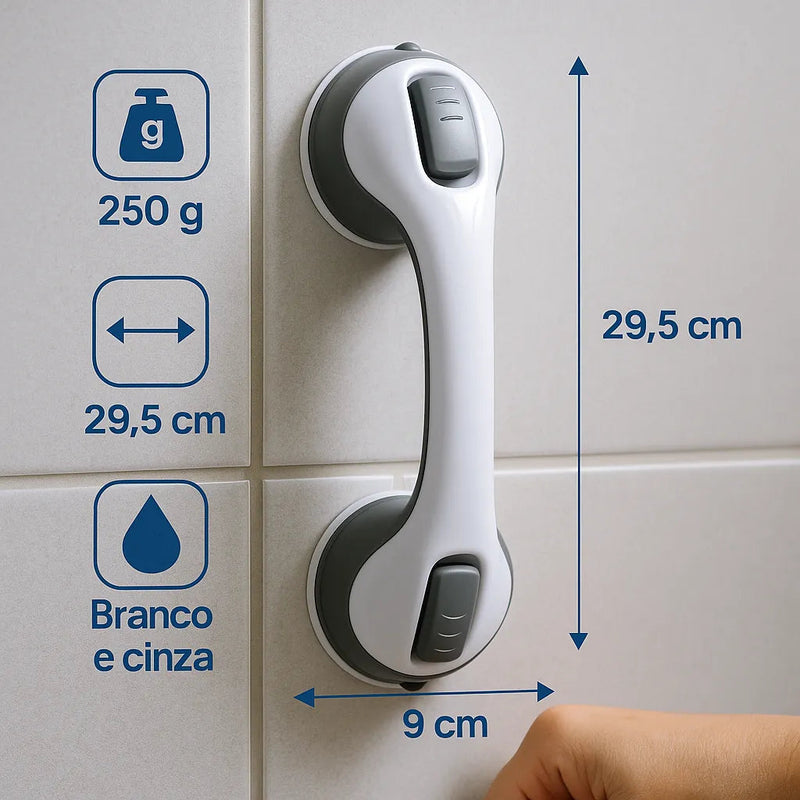 Barra de Apoio Portátil para Banheiro SafeGrip Pro – Segurança Máxima no Banho
