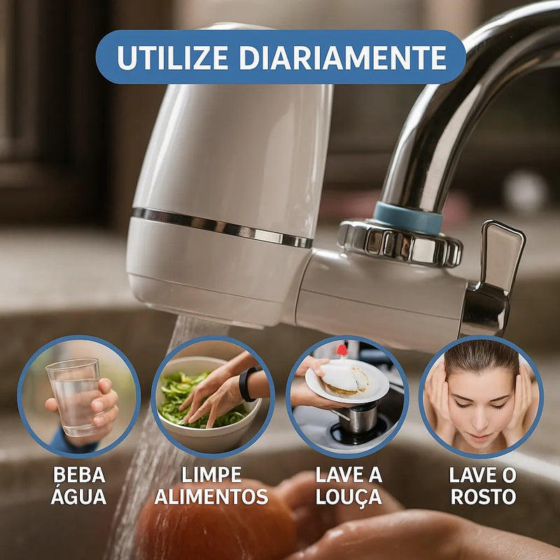 Purificador de Água para Torneira AquaShield Plus – Água Pura Sem Cloro