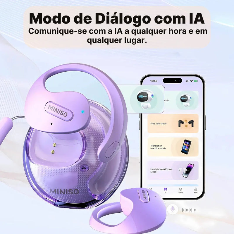 Fone Tradutor Miniso X15 Max – Comunicação Global