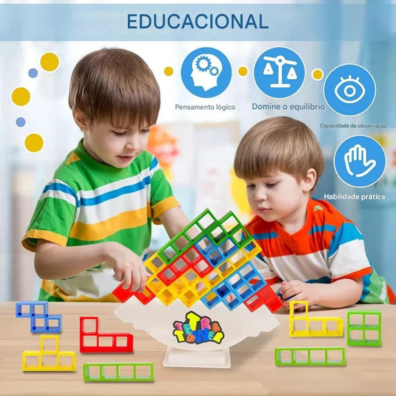 Jogo de Tetris em Equipe TetrisTeam – Diversão para Crianças e Adultos