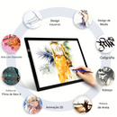 Caderno LED Para Desenho DrawMaster Pro – Criatividade Iluminada