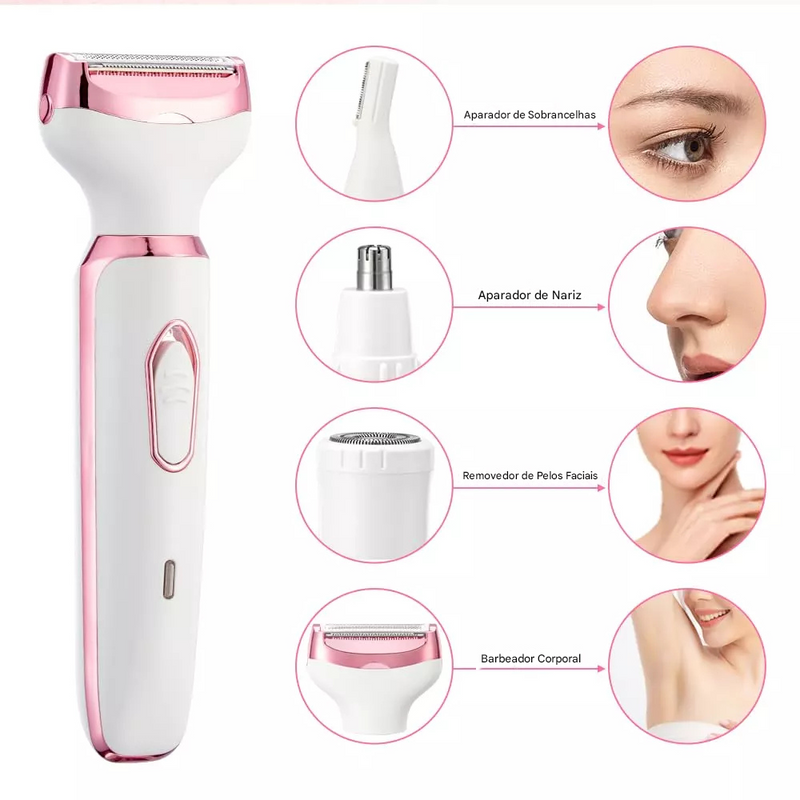 Depilador 4 em 1 DermaFlex Plus – Conforto e Resultado
