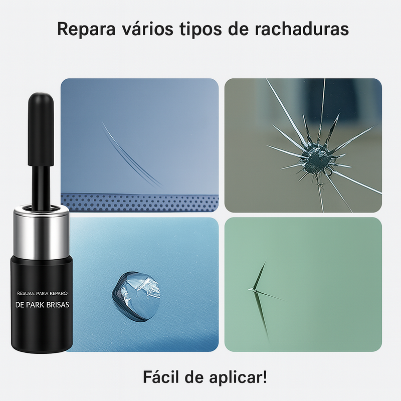 Reparador de Vidros e Espelho Total Repair Ultra - Transparência Restaurada
