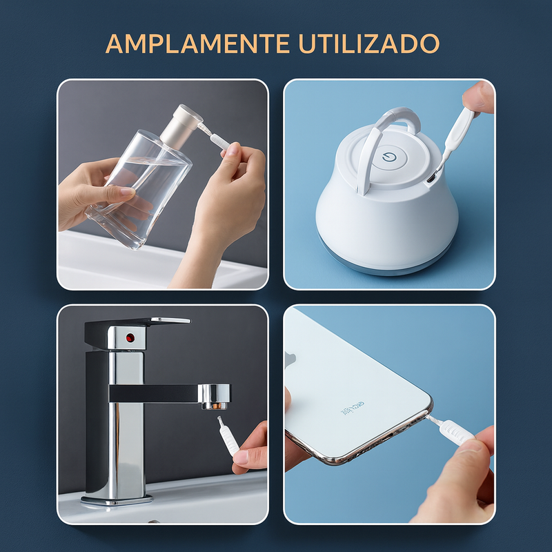 Escova Anti Entupimento CleanFlow – Limpeza Profunda e Precisa