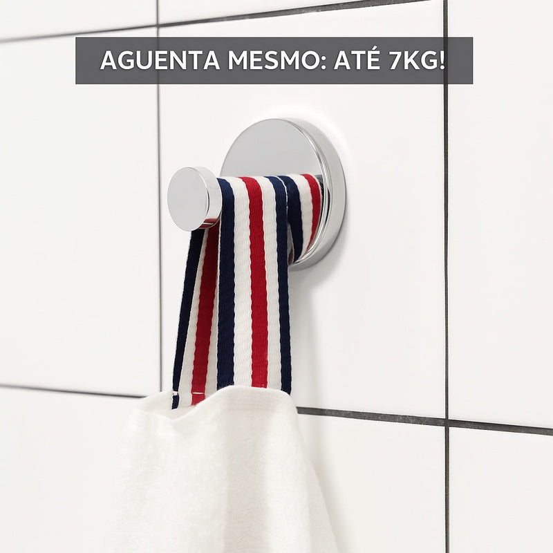 Gancho de Ventosa FlunoSup Plus – Fixação Inteligente