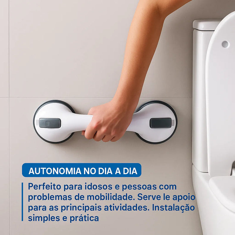 Barra de Apoio Portátil para Banheiro SafeGrip Pro – Segurança Máxima no Banho